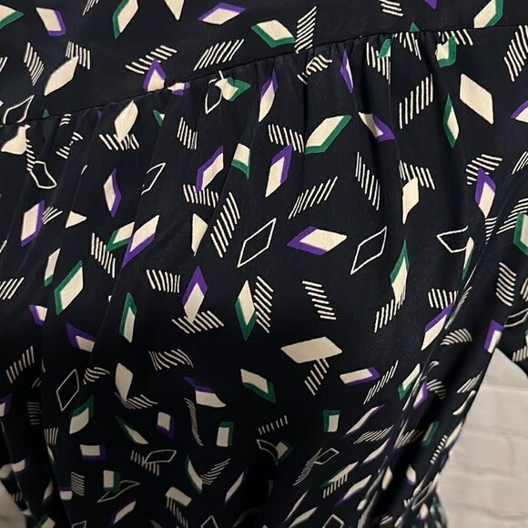 NWT - Liola Navy Geometric dress with jacket - 12 - Picture 3 of 7